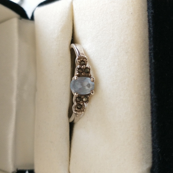 Natural Aquamarine Ring with Fine Detailing - Picture 9 of 10
